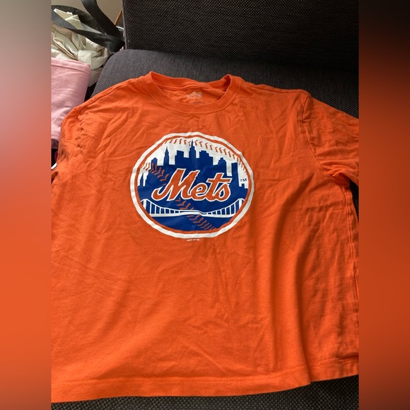 Authentic New York Mets cropped Orange tee shirt size smalll Tailgate brand - Picture 2 of 8
